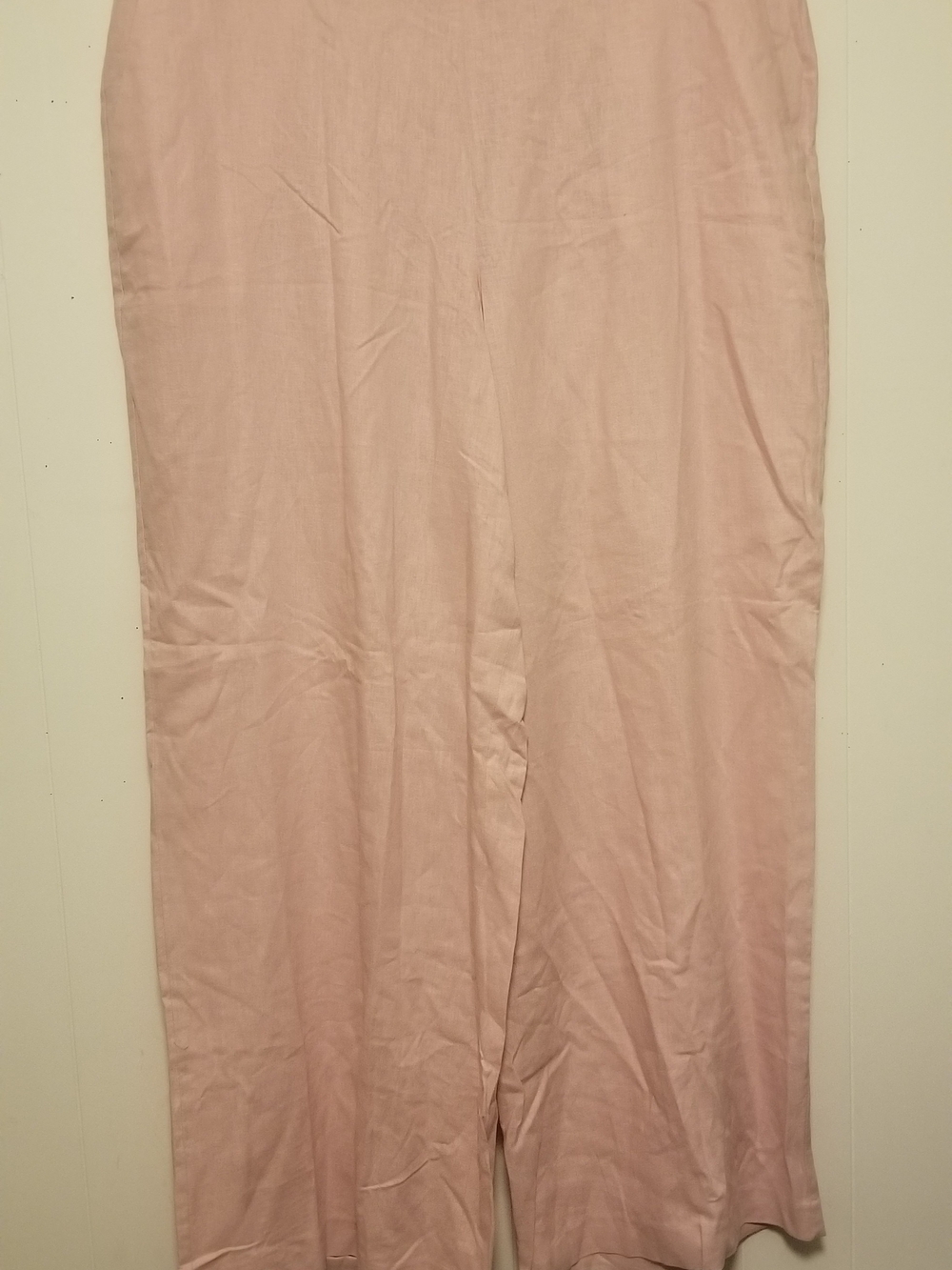 Super Cute Wide Leg Express Blush Pink Linen Type Pants Size XL